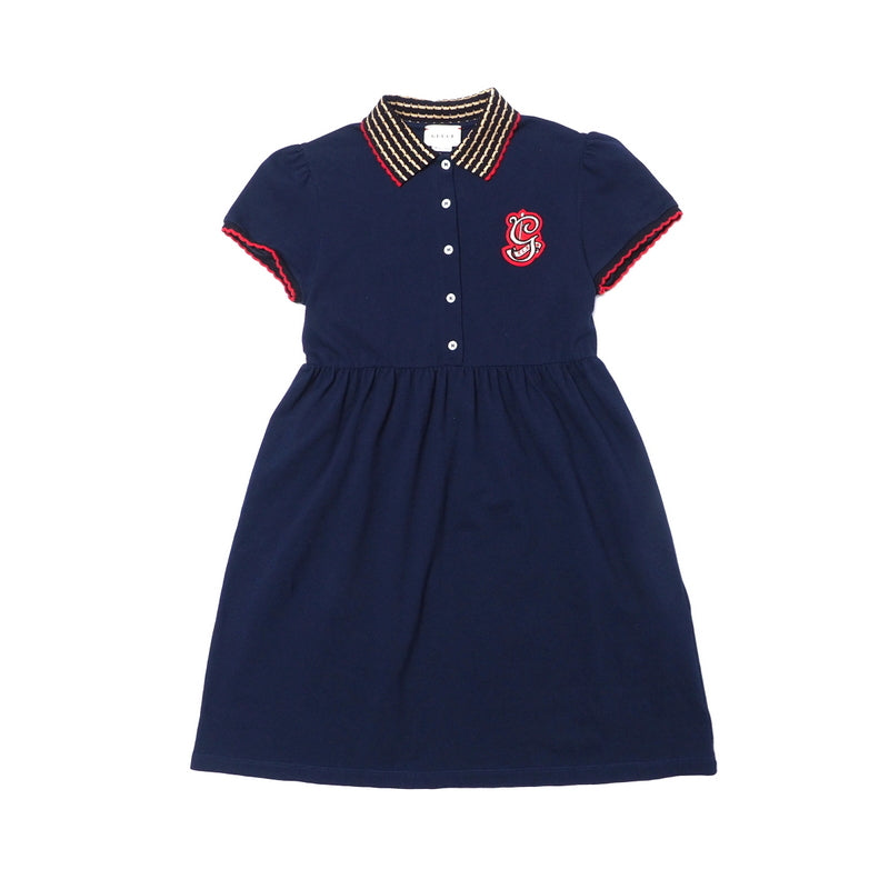 GUCCI one piece cotton Navy Girls 12