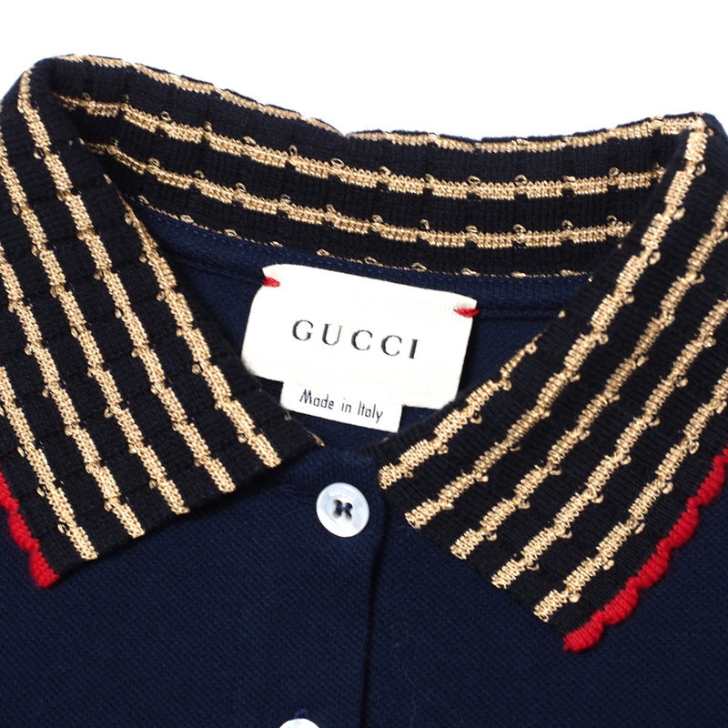 GUCCI one piece cotton Navy Girls 12