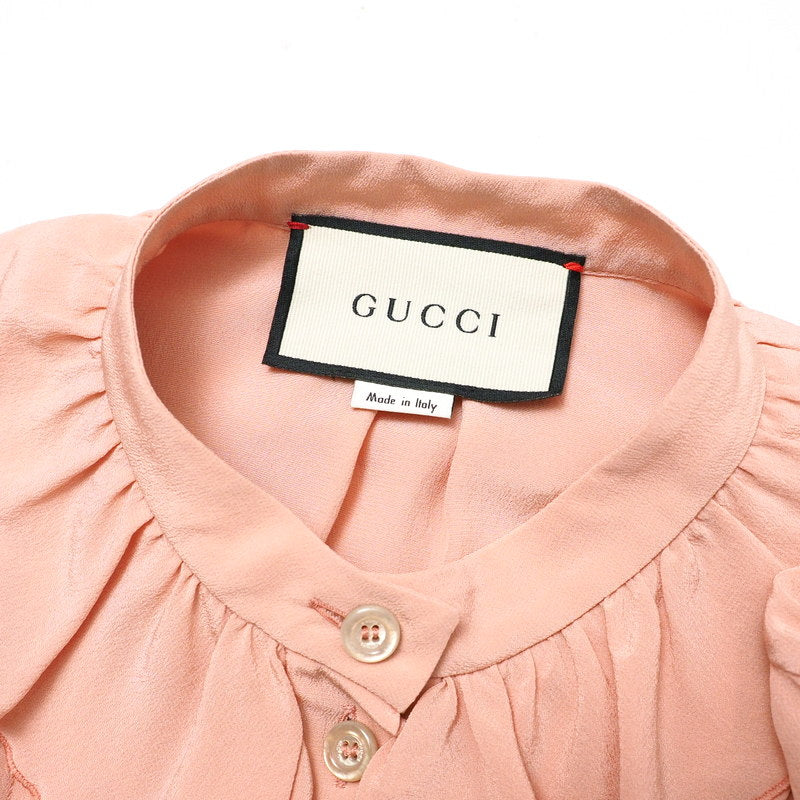 GUCCI blouse 544889 silk pink Women 42