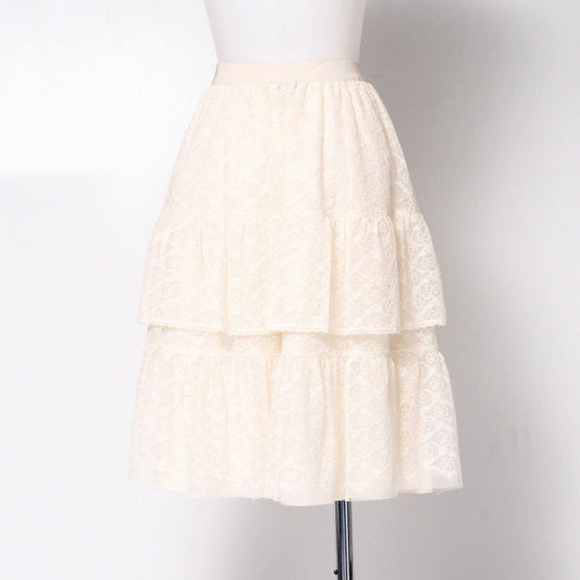 GUCCI Mini skirt 657779 race Ivory 10