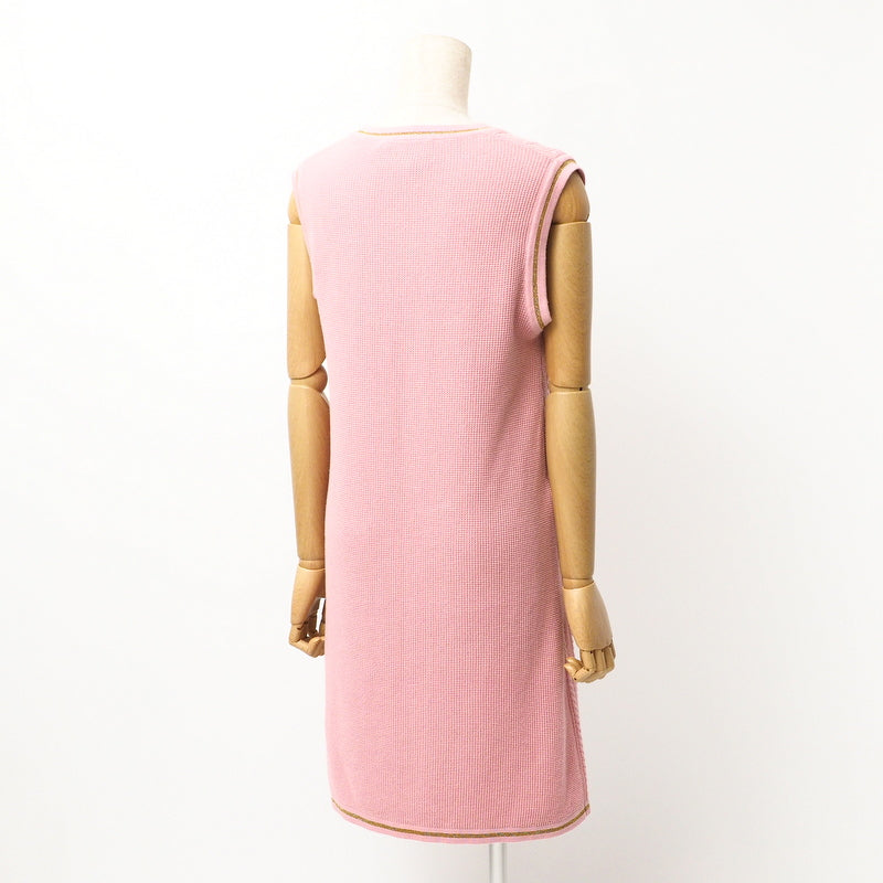 GUCCI one piece 658350 knit Pink / Gold Women S