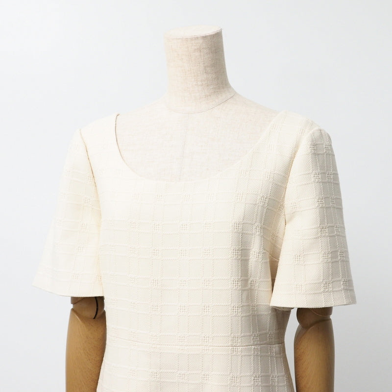 GUCCI one piece 631480 tweed Ivory Women 42