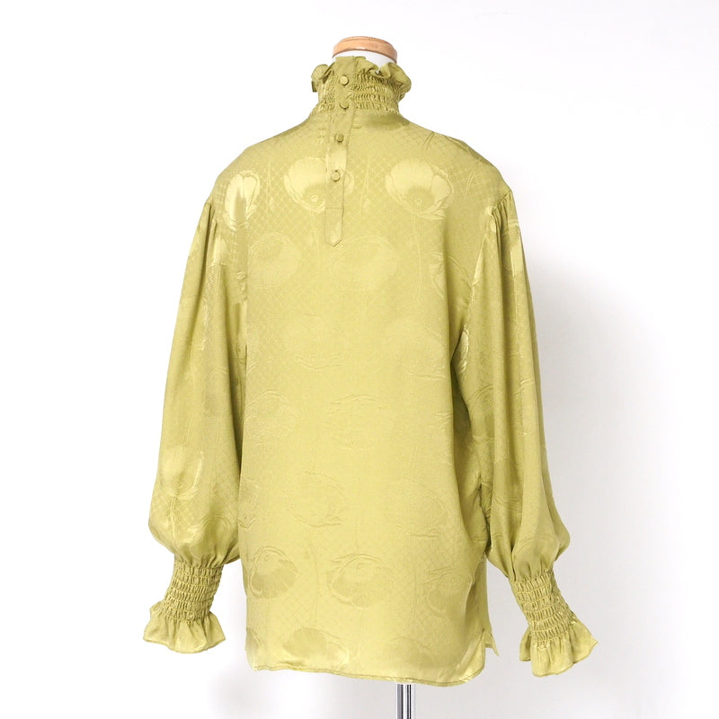 GUCCI blouse 592453 silk green Women 42