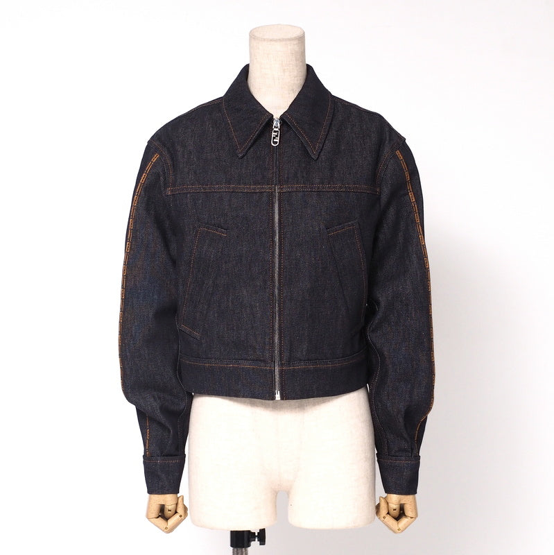 FENDI Denim Jacket FLF822 denim Navy Women 36