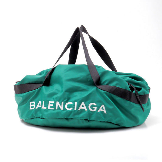 BALENCIAGA Boston Duffel bag 489939?E3760 Nylon green mens