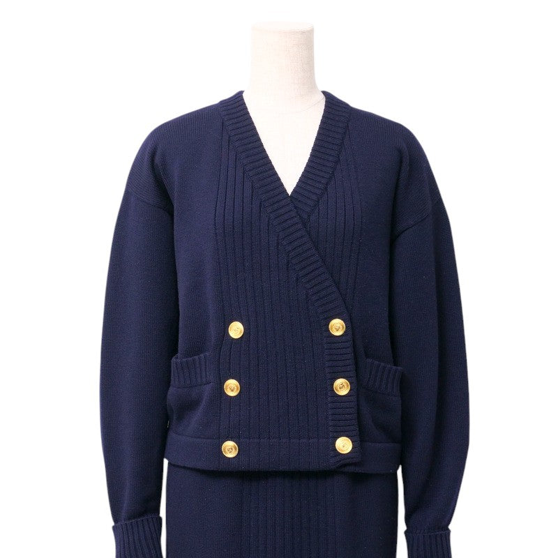 CHANEL setup knit Navy 38