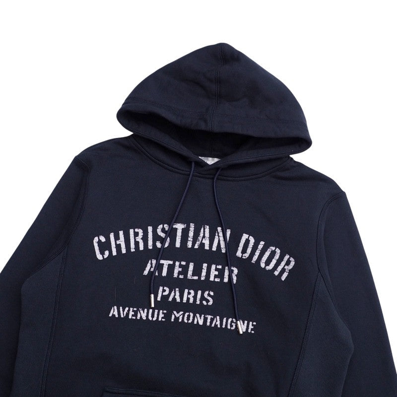 Dior Hoodie 043J646A0531 cotton Navy mens S