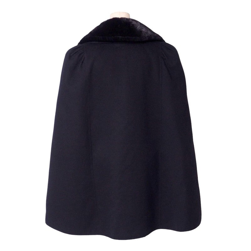 FENDI poncho FF8766AC5X wool black Women 38