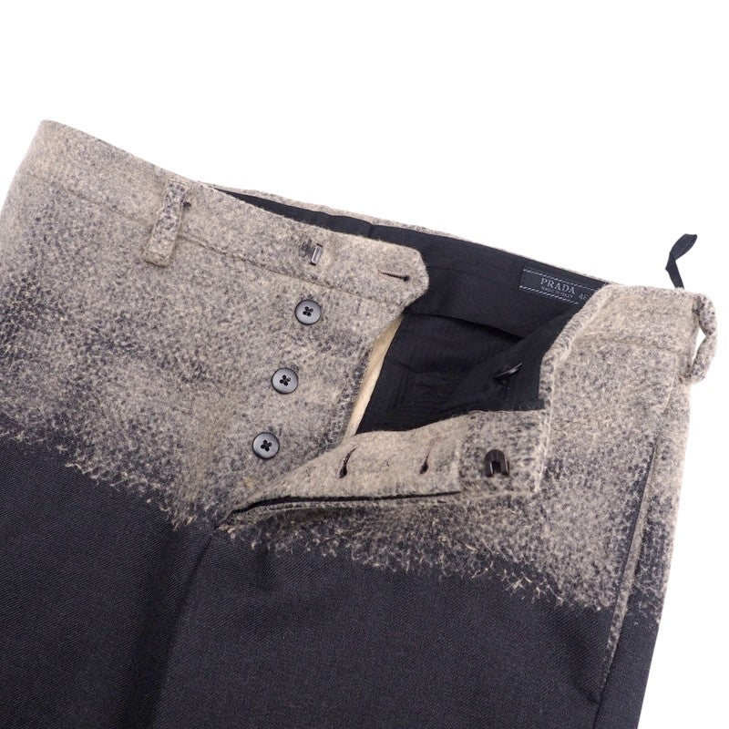 PRADA Pants UPA600 polyester Gray / beige mens 46
