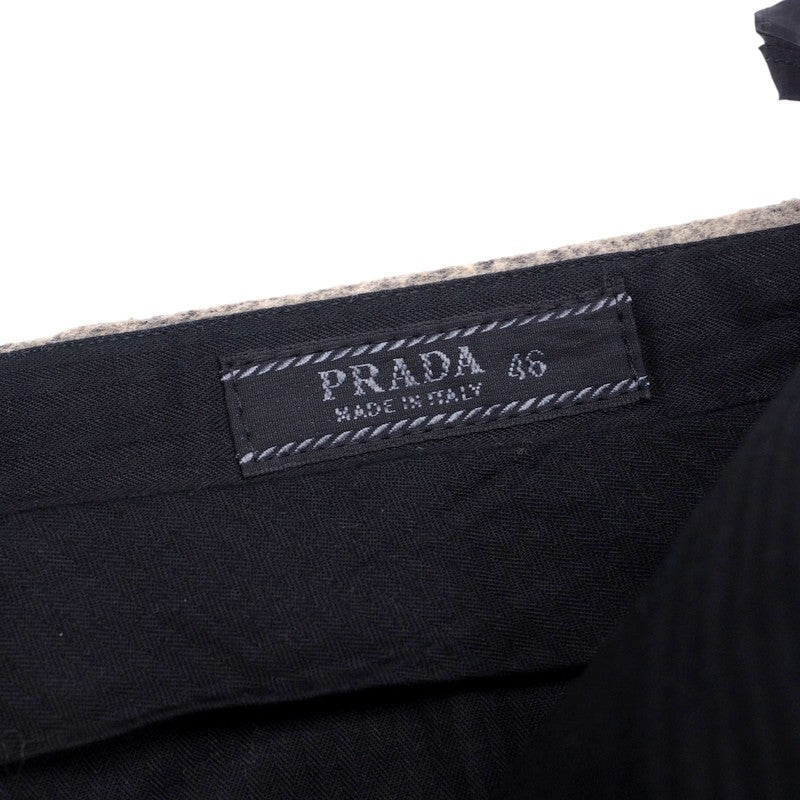 PRADA Pants UPA600 polyester Gray / beige mens 46
