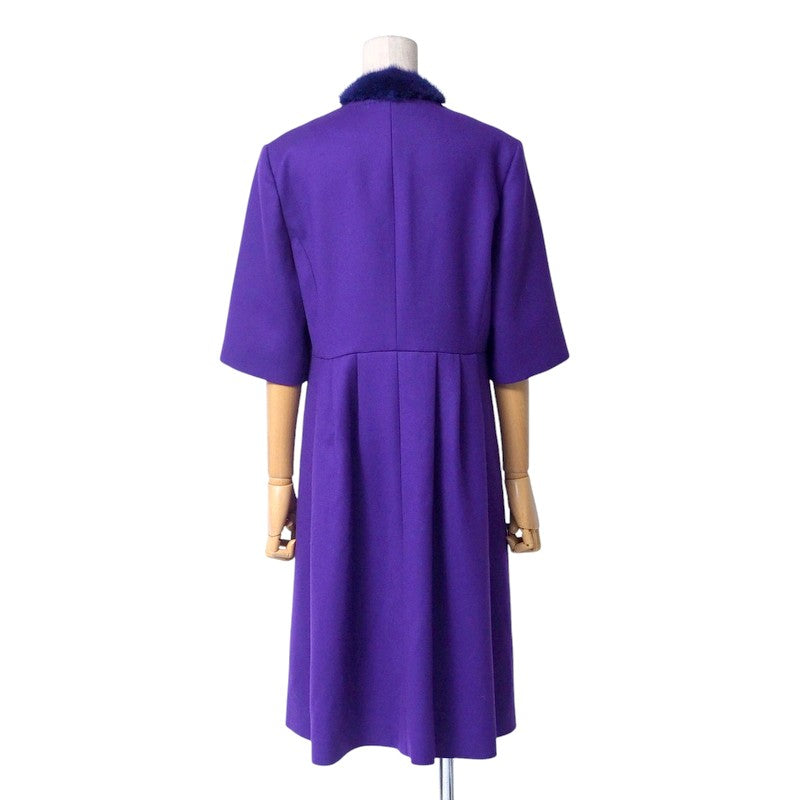 FENDI coat FF5479 ZKF wool purple Women 40