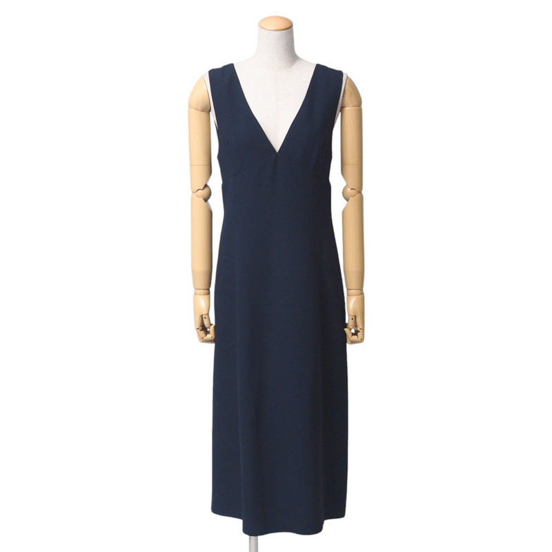 PRADA one piece DNA881 Acetate 72% Viscose Rayon 28% Navy Women 40