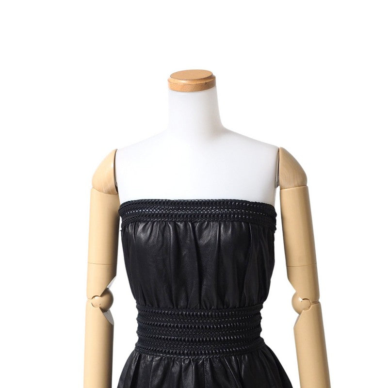 FENDI one piece FPB619 6BN Sheep leather black Women 38