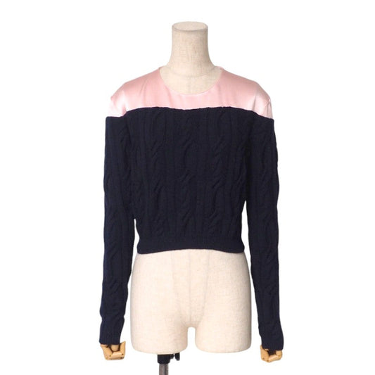 Christian Dior knit 4A24582AM523 wool Navy / Pink Women 42