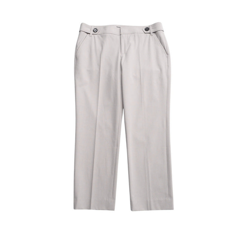 BURBERRY Cropped pants B1R03-148-40 62% polyester, 32% rayon, 6% polyurethane beige Women 40