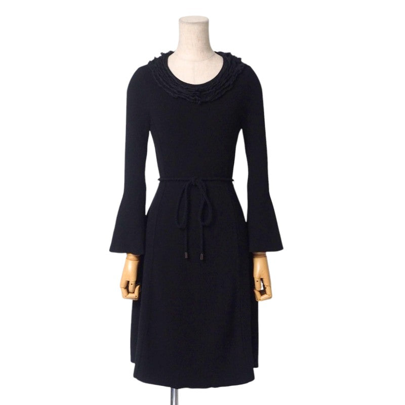 BURBERRY BLACK LABEL one piece D5N82-316-09 68% rayon, 32% polyester black Women 38