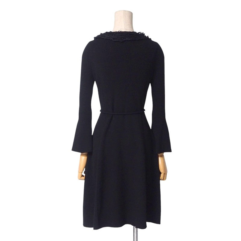 BURBERRY BLACK LABEL one piece D5N82-316-09 68% rayon, 32% polyester black Women 38