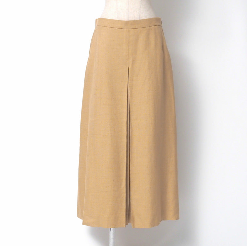 GUCCI skirt 691800 86% rayon, 14% linen Ocher system Women 44
