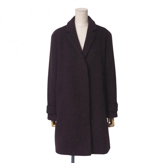 BURBERRY coat B1B41-870-18 74% wool, 10% alpaca, 9% mohair, 7% nylon Bordeaux Women 38