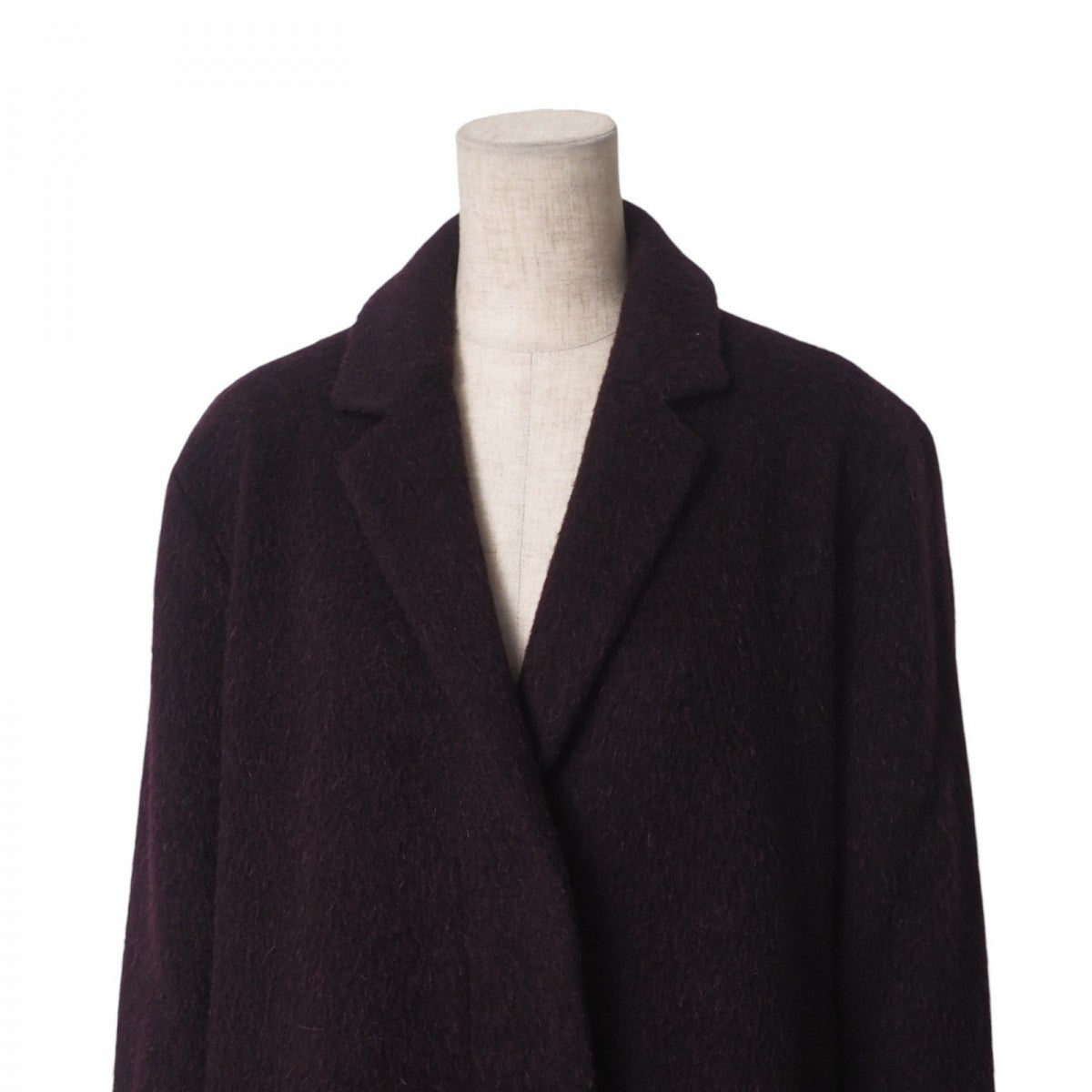 BURBERRY coat B1B41-870-18 74% wool, 10% alpaca, 9% mohair, 7% nylon Bordeaux Women 38