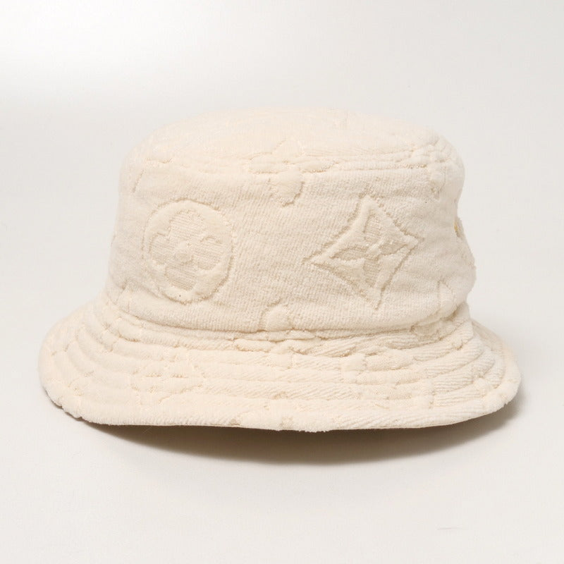 LOUIS VUITTON hat M77793 cotton white Chapeau LV Vacation Monogram Women