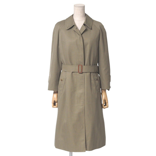 BURBERRY Stainless collar coat - 55% cotton, 45% polyester khaki Women 9AB2