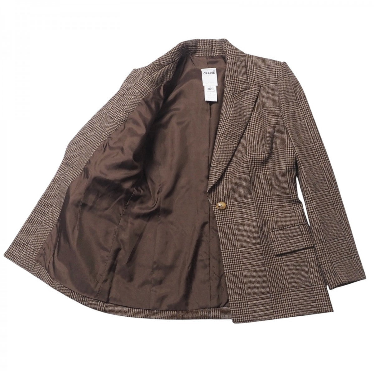 CELINE suit wool Brown Women 40