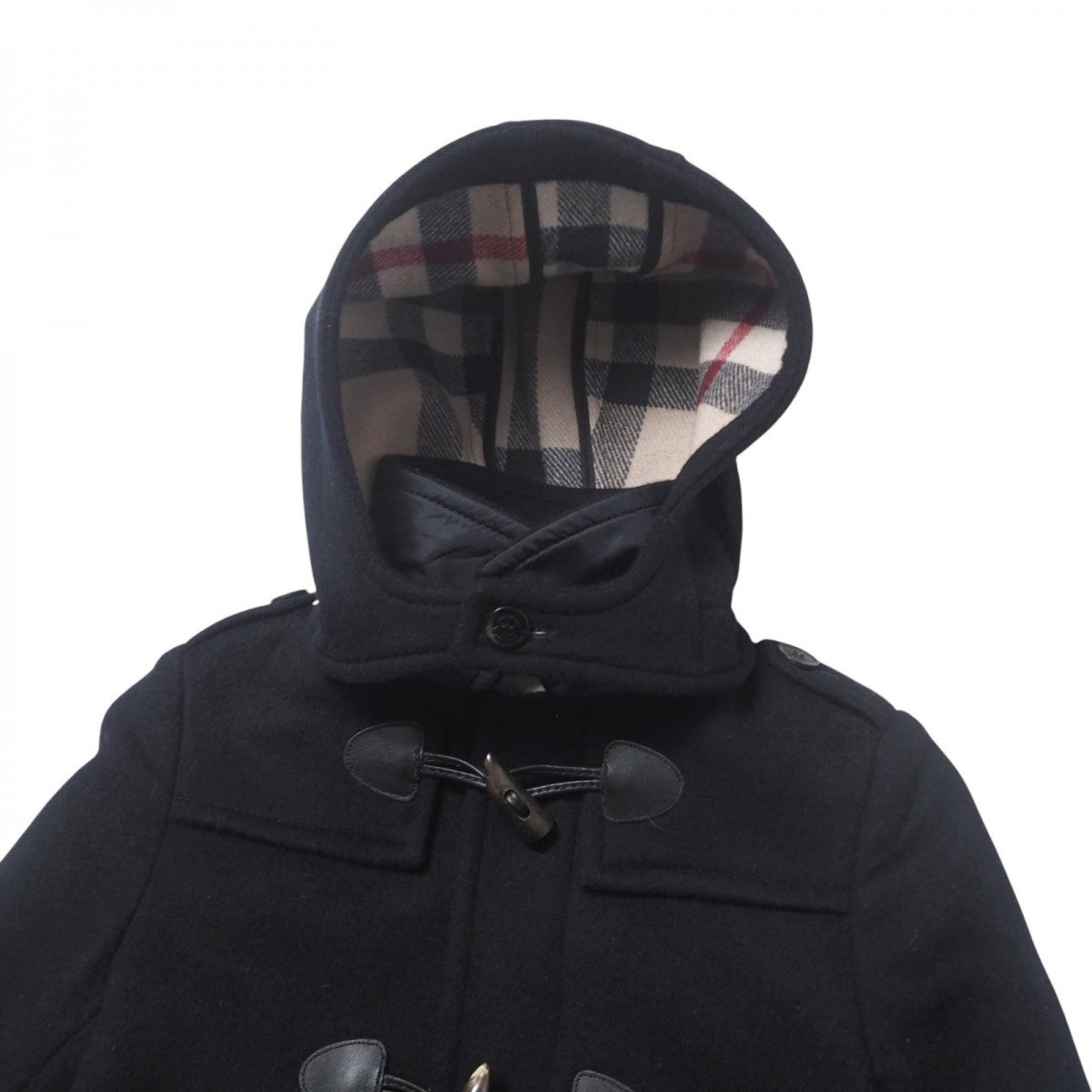 BURBERRY Duffel coat C9C06-452-29 wool black Kids 8Y-128