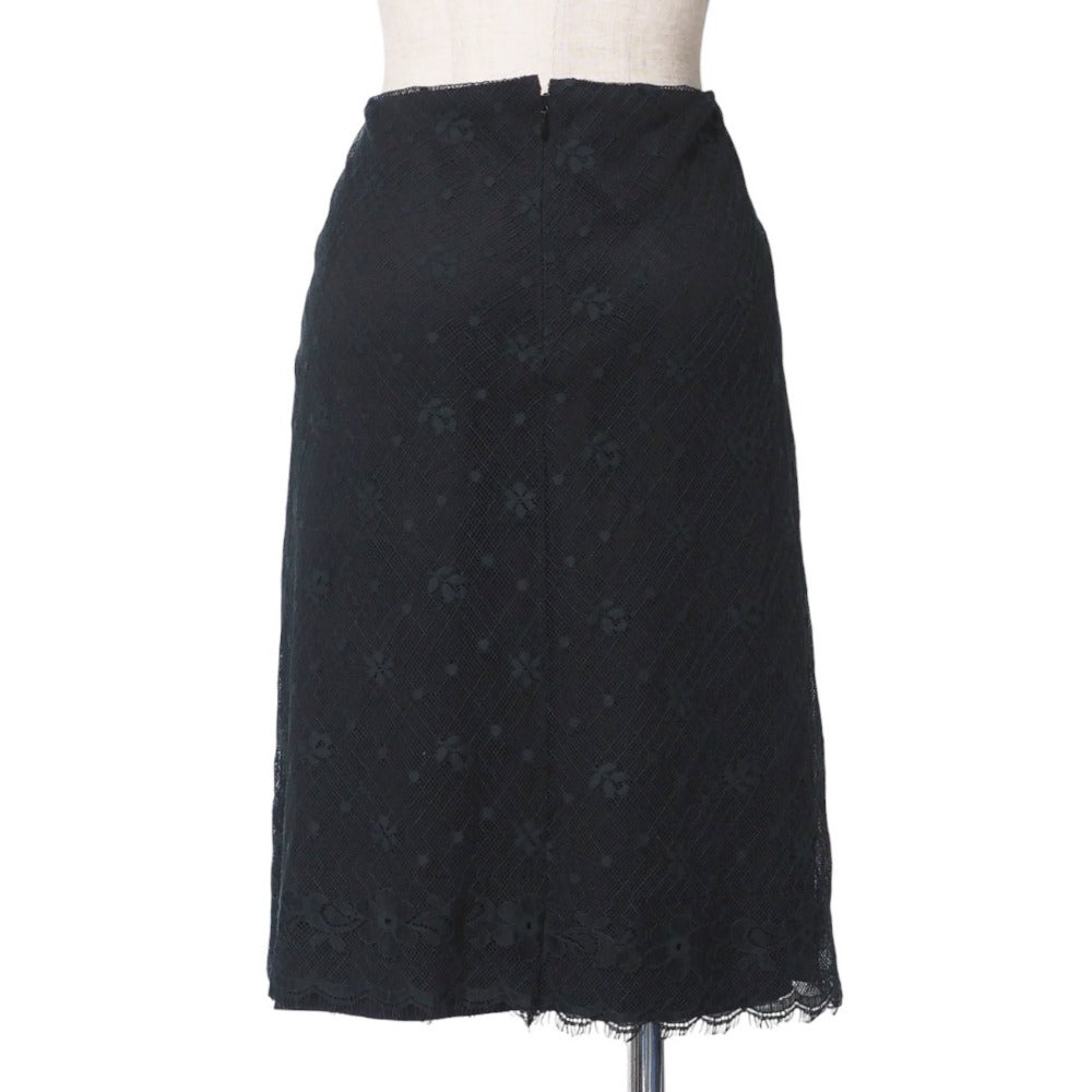 CHANEL skirt P22263 race black Women 40
