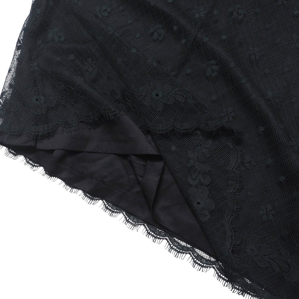 CHANEL skirt P22263 race black Women 40