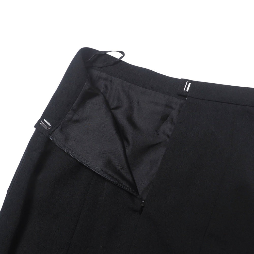 CHANEL skirt P05731 wool black Women 38