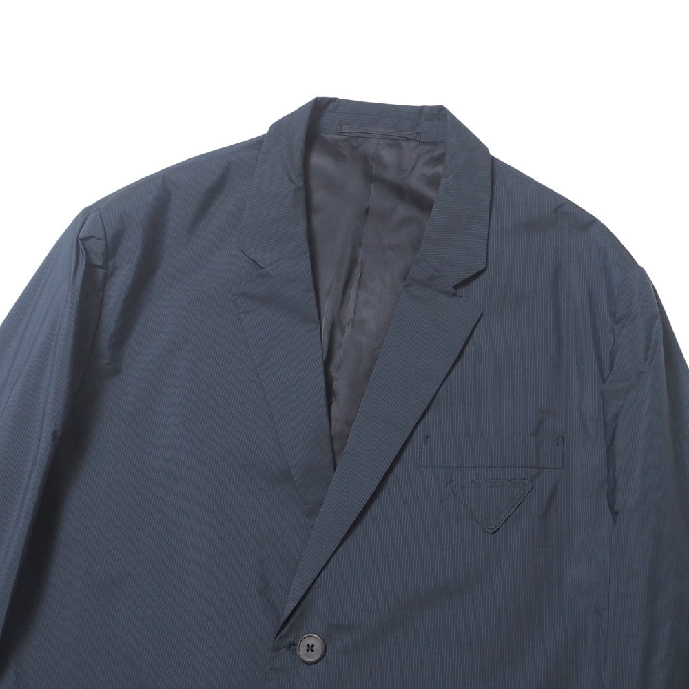 PRADA tailored jacket 17671/001 polyester Navy G8240 mens 54R