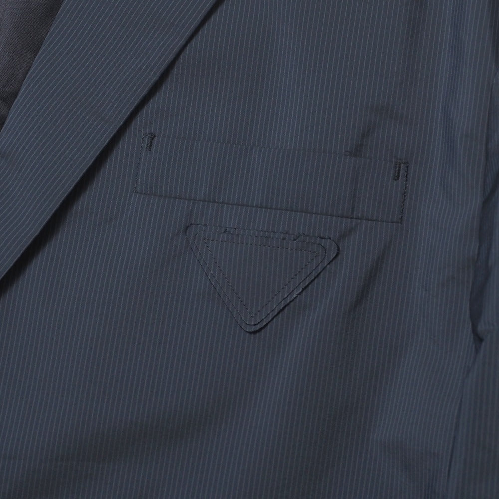 PRADA tailored jacket 17671/001 polyester Navy G8240 mens 54R