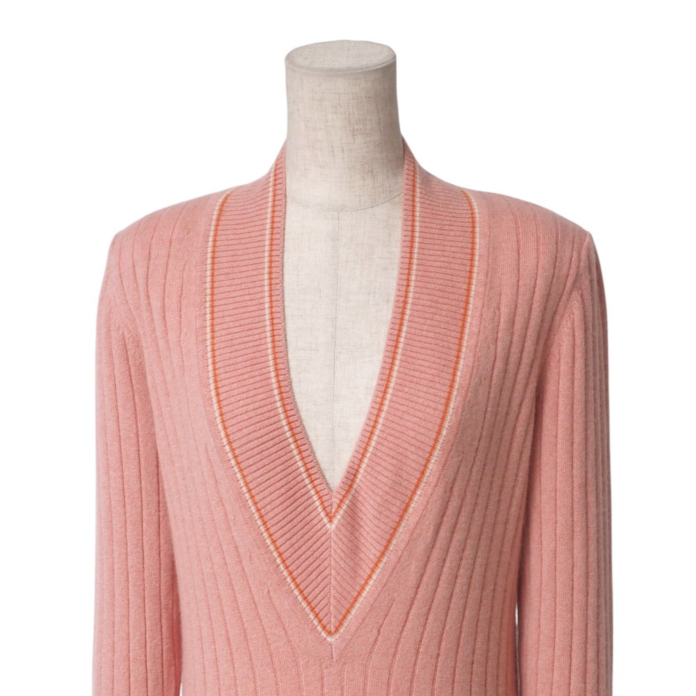 CHANEL knit cashmere pink No size listed (no size tag)
