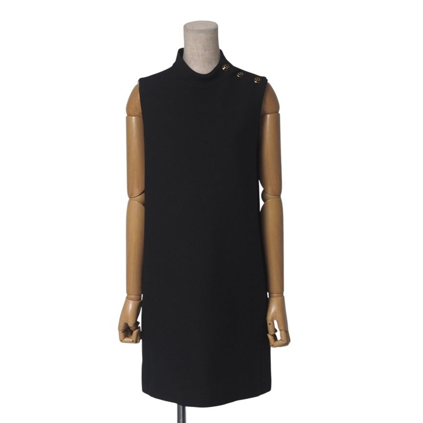 Christian Dior one piece 111R17A1166 wool black Women 38