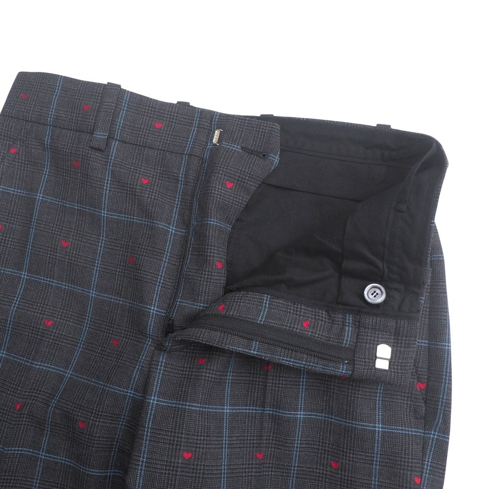 GUCCI Pants 497762 95% wool, 5% cotton Gray light blue Women 36