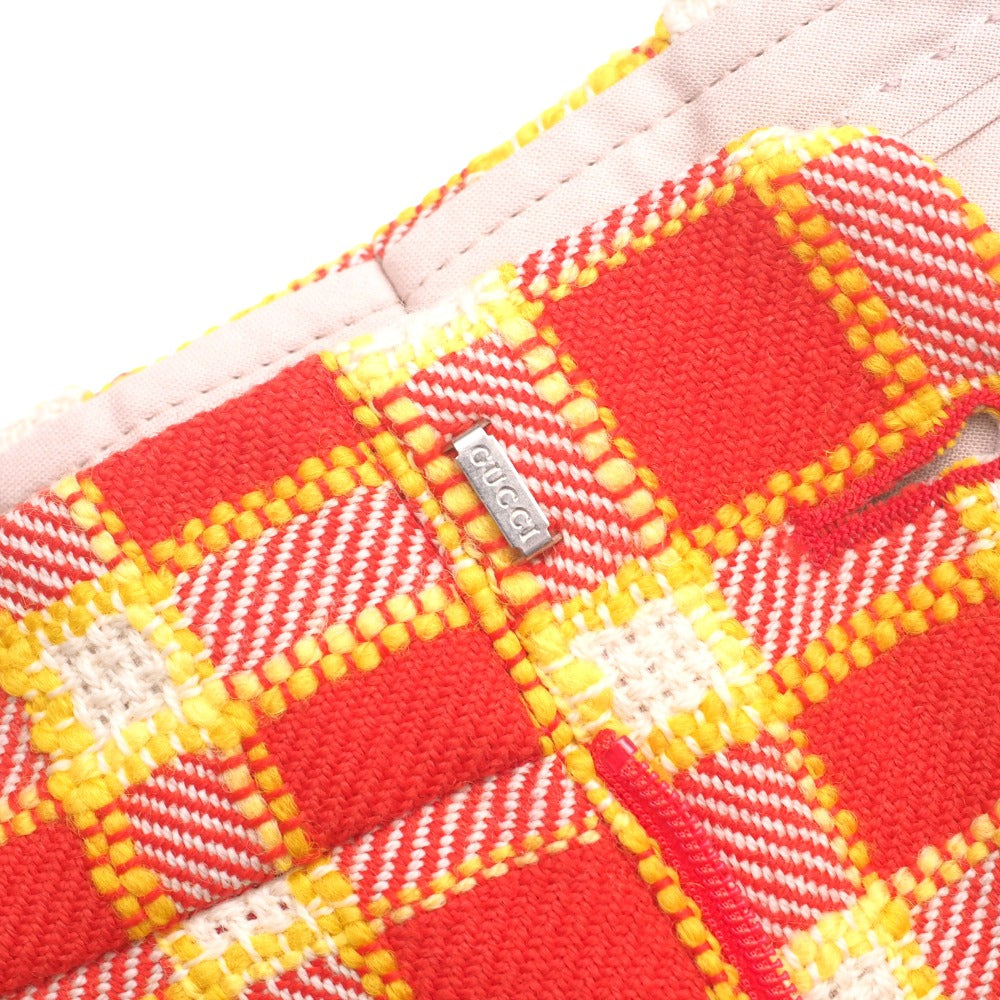 GUCCI Shorts 609574 tweed Orange x Yellow Women 36
