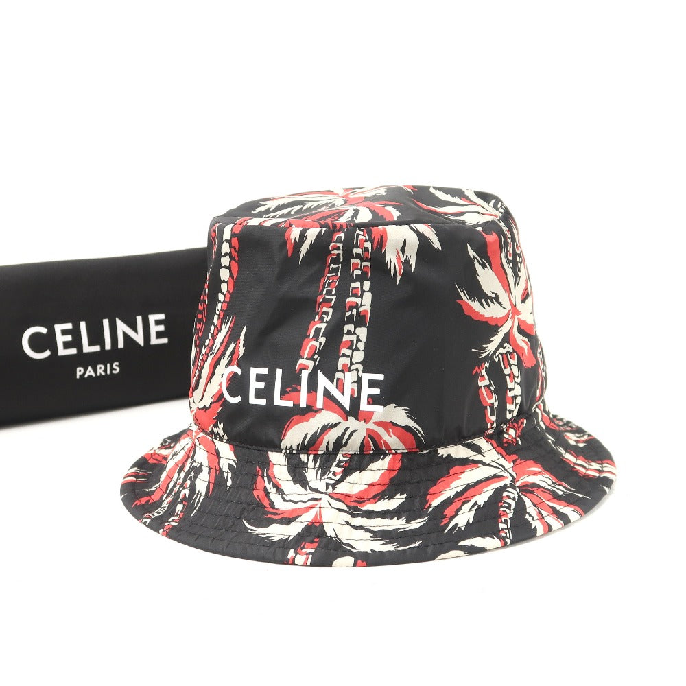 CELINE hat Nylon Black Red White type 2AU5B735T mens S