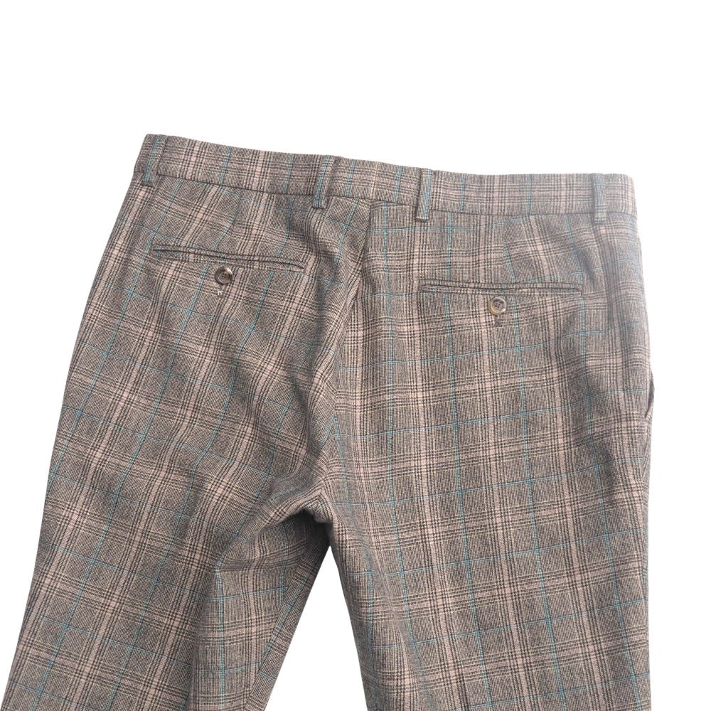 GUCCI Pants wool Black Beige Blue type 720965 mens 50