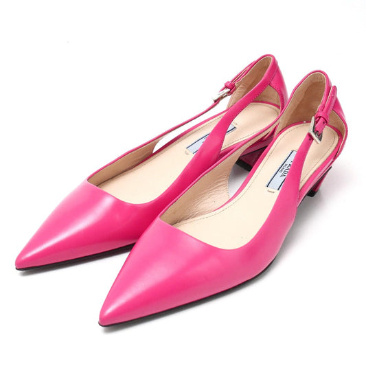 PRADA pumps leather pink Women 37