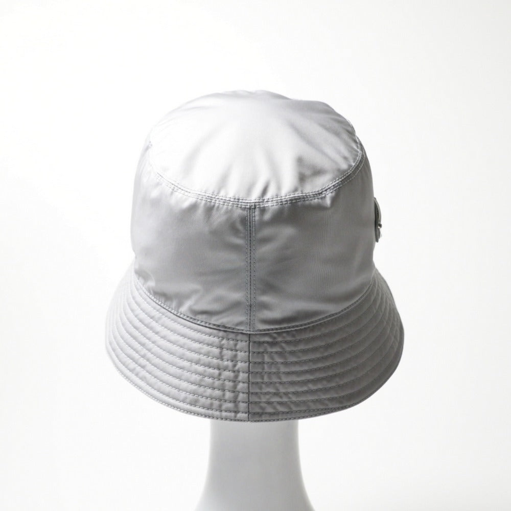 PRADA hat 100% recycled polyamide Silver gray type 1HC137 2DMI Women M/58cm