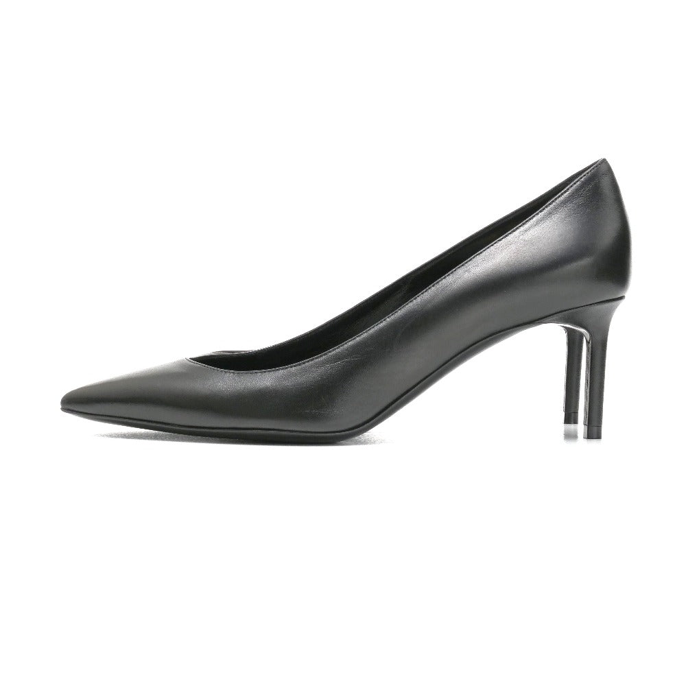 SAINT LAURENT PARIS pumps 480093 leather black Anya 37 1/2