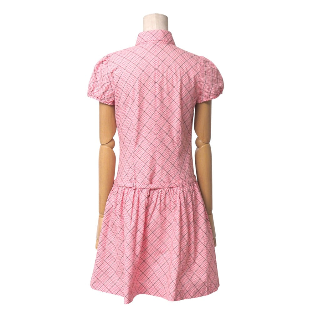 BURBERRY BLUE LABEL one piece 100% cotton Pink type White Brown type FM535-402-15 38