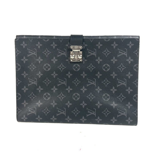 LOUIS VUITTON Clutch bag GI0273 Monogram Eclipse Canvas black Monogram Eclipse Porte de Gumain Frank GM mens