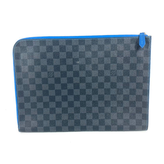 LOUIS VUITTON Clutch bag N64032 Damier Grafitto Canvas black Damier Grafitte Pochette Jules GM unisex(Unisex)