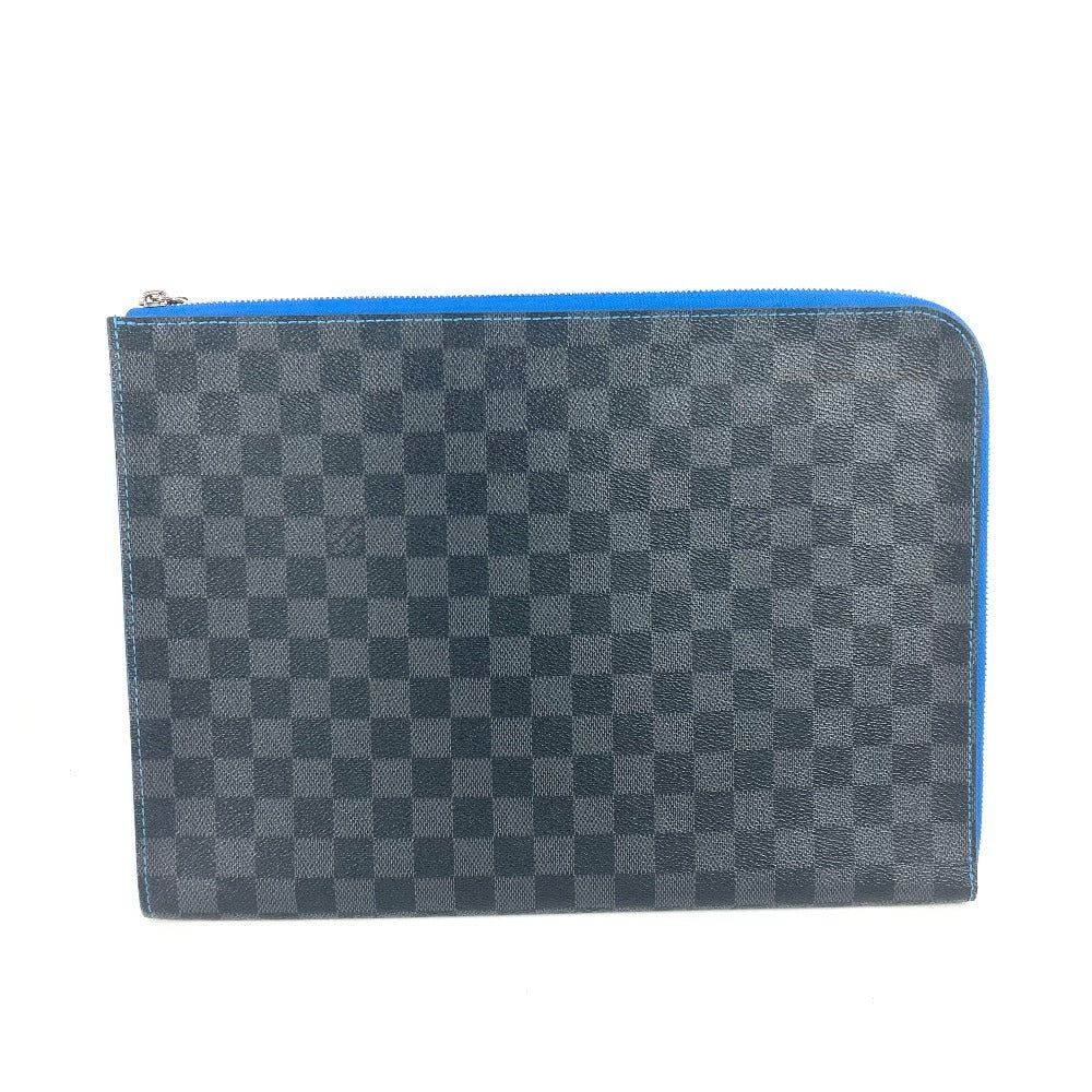 LOUIS VUITTON Clutch bag N64032 Damier Grafitto Canvas black Damier Grafitte Pochette Jules GM unisex(Unisex)