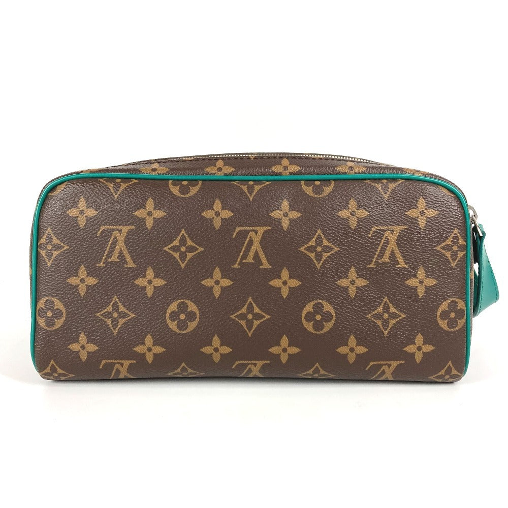 LOUIS VUITTON business bag M12639 Monogram macacer canvas green Monogram Dopp Kit Dopp Kit