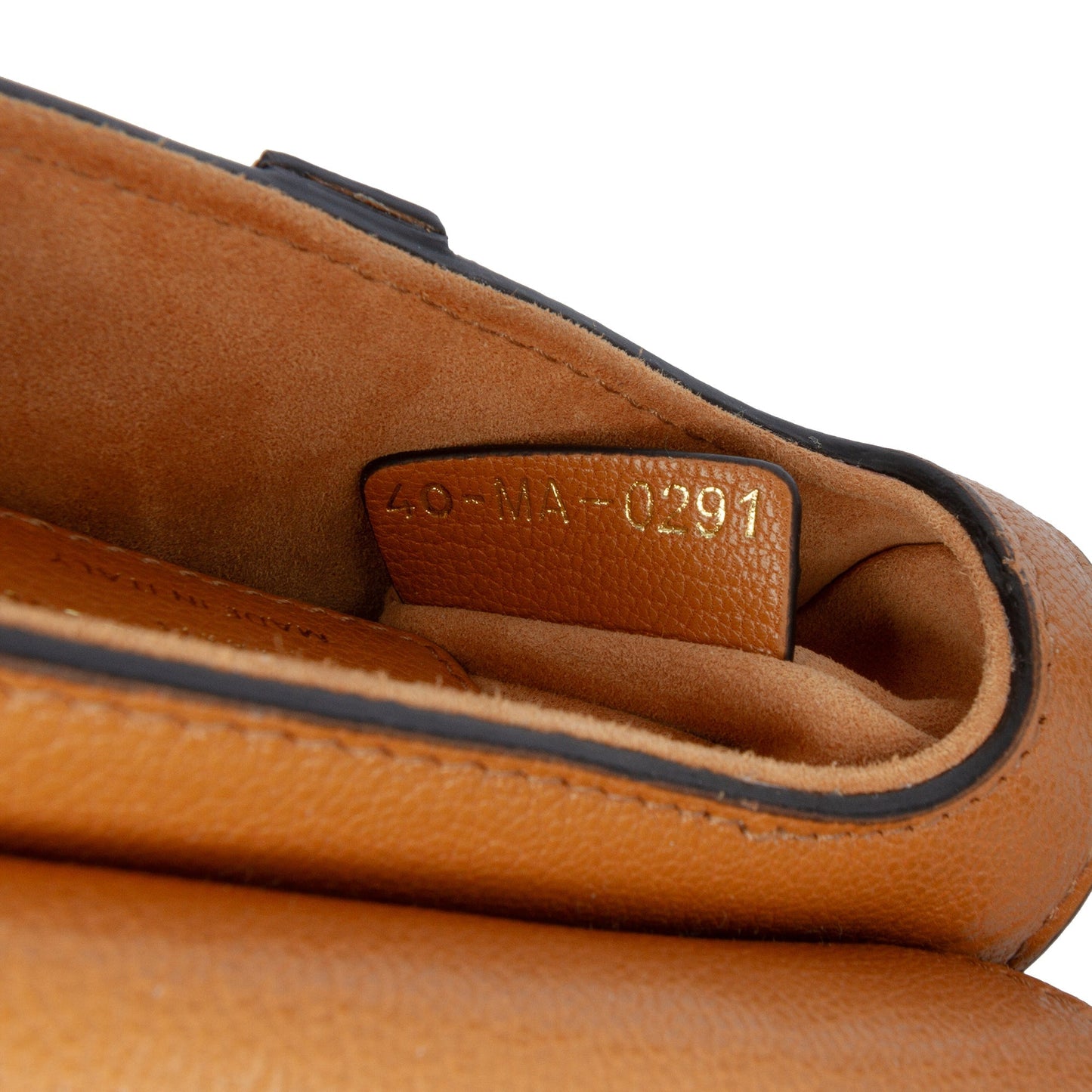 Brown Dior Micro Goatskin Saddle Bag Satchel