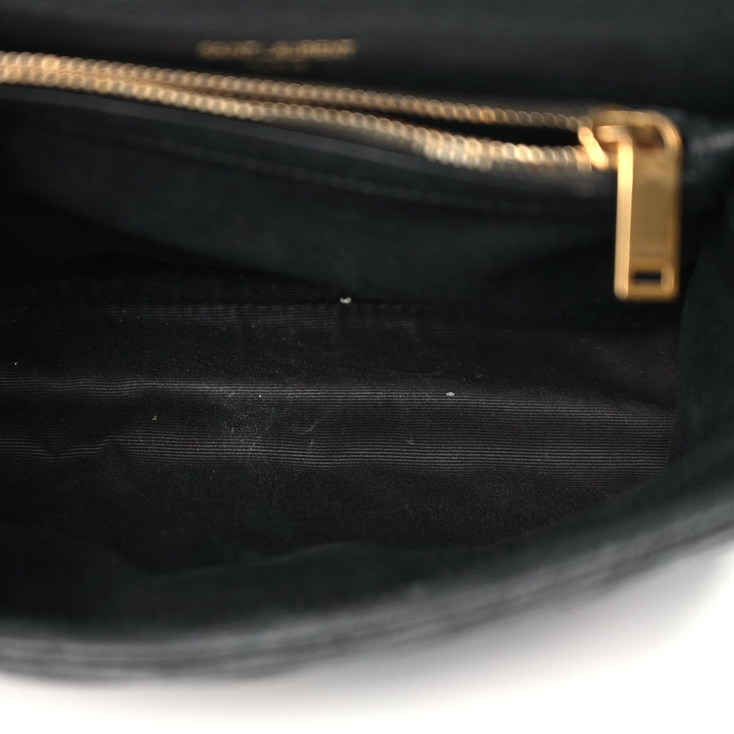 Saint Laurent Sheepskin Matelasse Chevron Monogram Medium College Bag Black