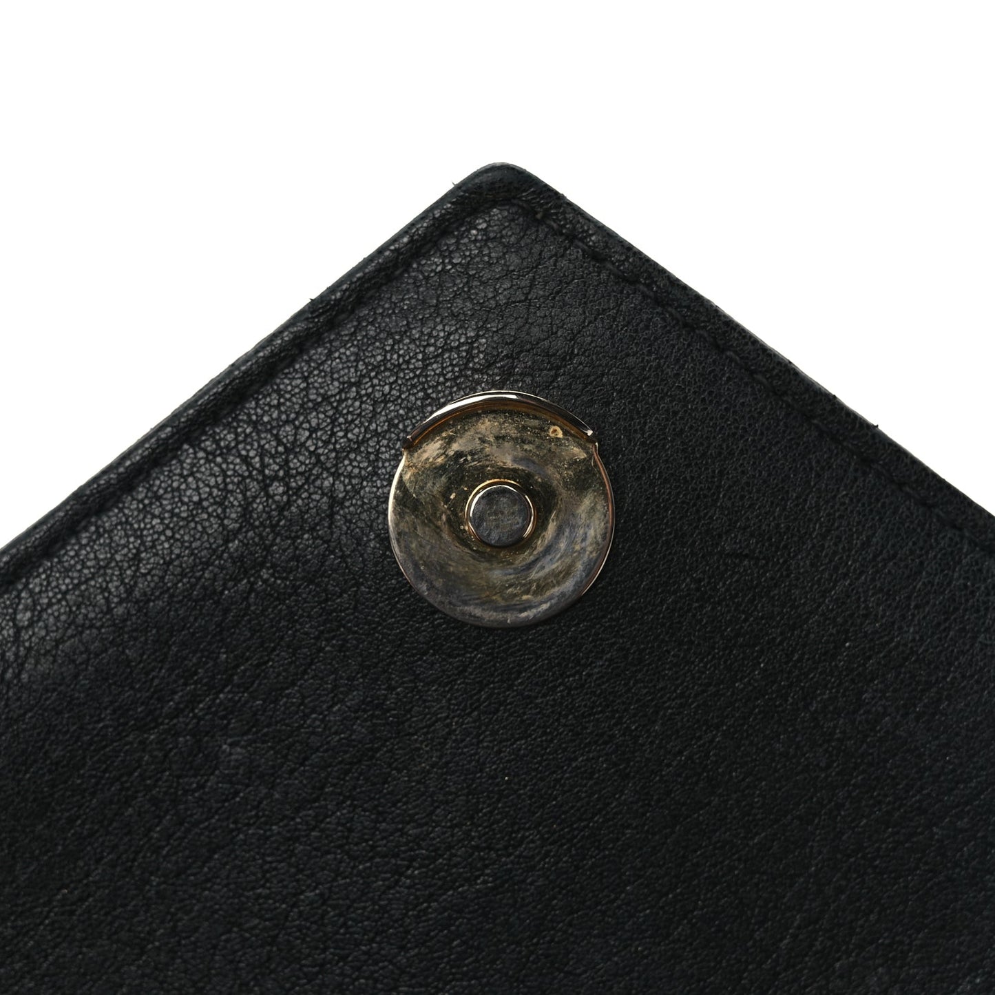 Saint Laurent Sheepskin Matelasse Chevron Monogram Medium College Bag Black
